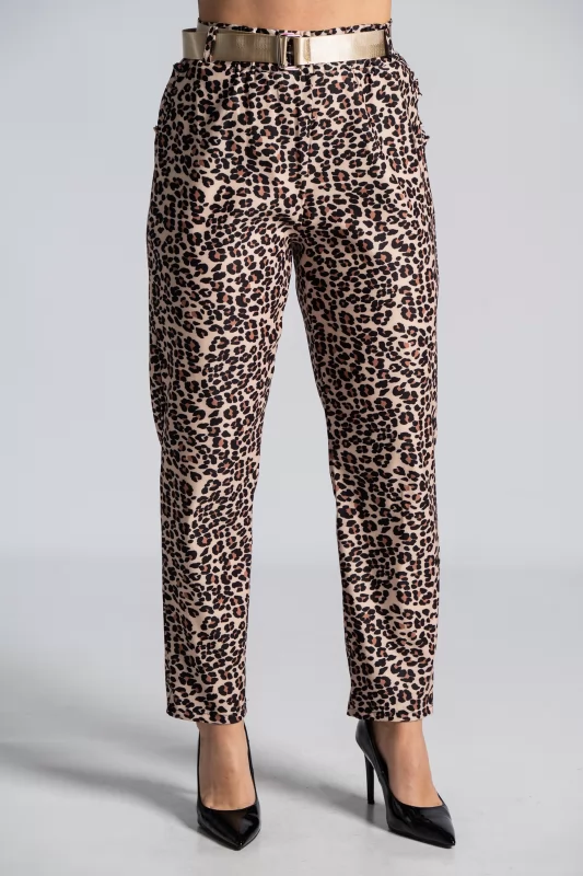 Pants Ruffles Animal Pattern