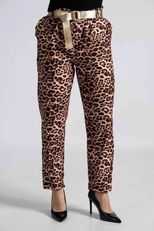 Pants Ruffles Animal Pattern
