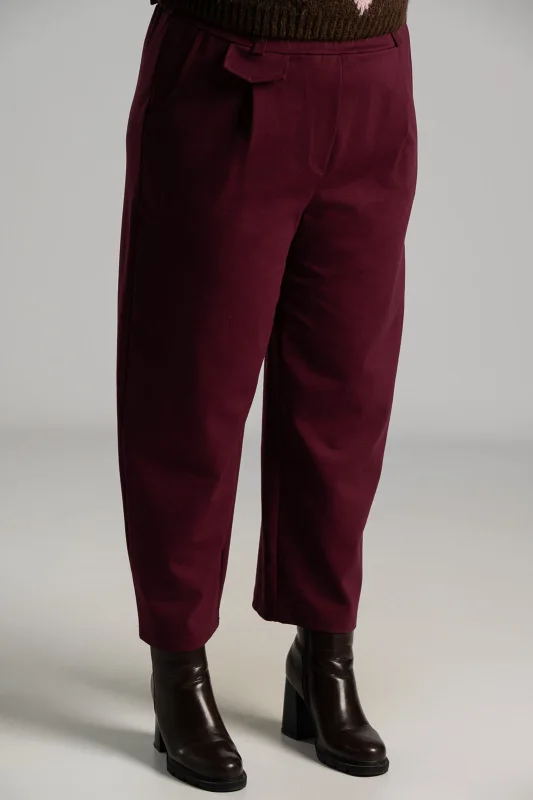 Παντελόνι Υφασμάτινο Πιέτες Καρφίτσα