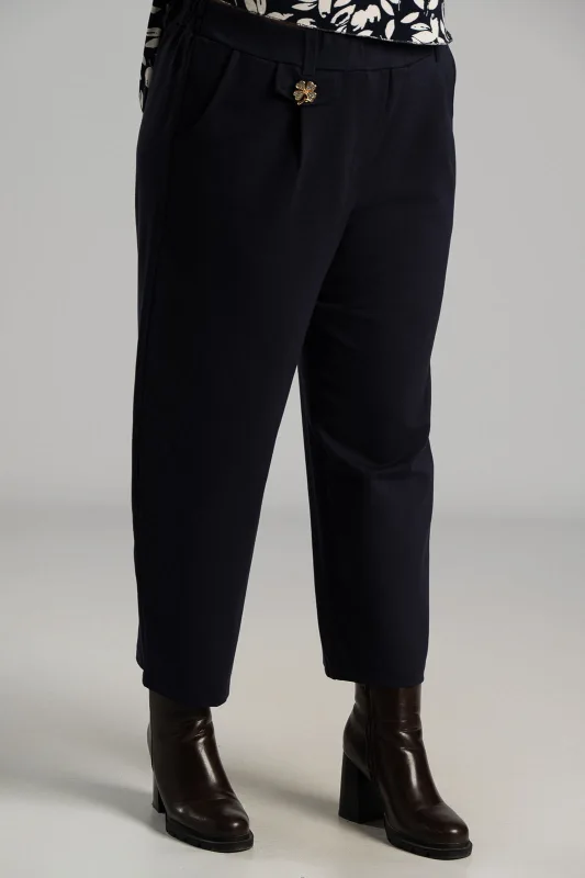 Παντελόνι Υφασμάτινο Πιέτες Καρφίτσα