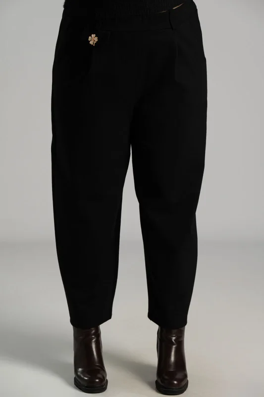 Παντελόνι Υφασμάτινο Πιέτες Καρφίτσα