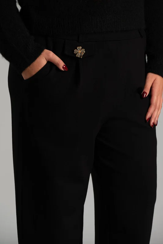 Παντελόνι Υφασμάτινο Πιέτες Καρφίτσα