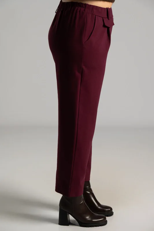 Παντελόνι Υφασμάτινο Πιέτες Καρφίτσα