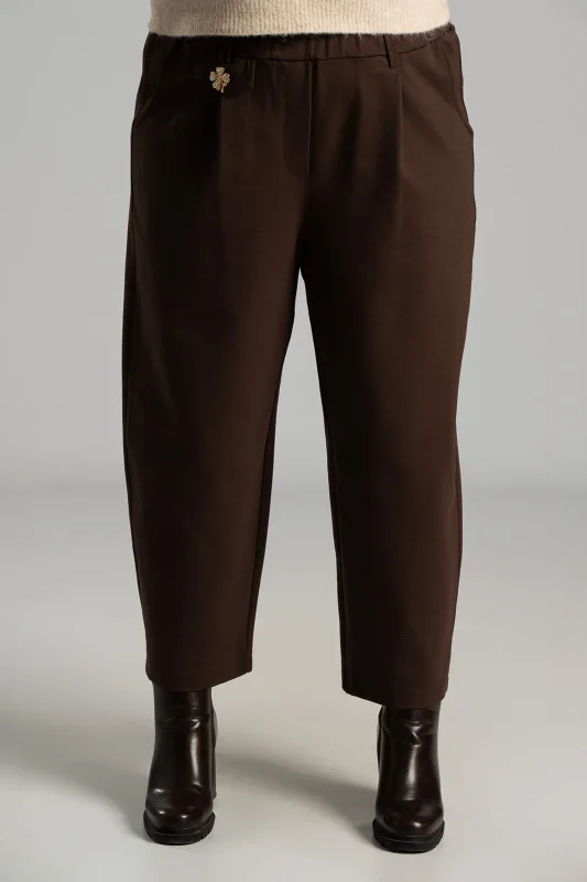 Παντελόνι Υφασμάτινο Πιέτες Καρφίτσα