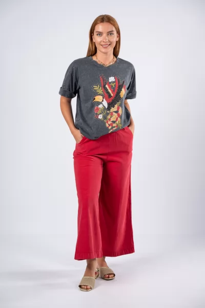 Pants Belt Wine Red