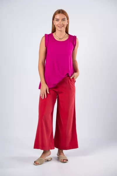 Pants Belt Wine Red