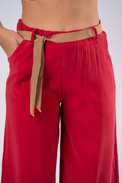 Pants Belt Wine Red