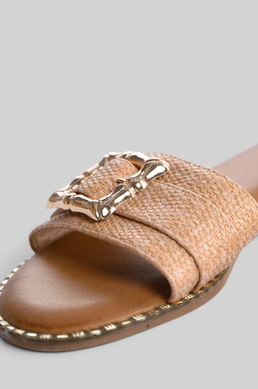 Elegant Slippers Gold Details 
