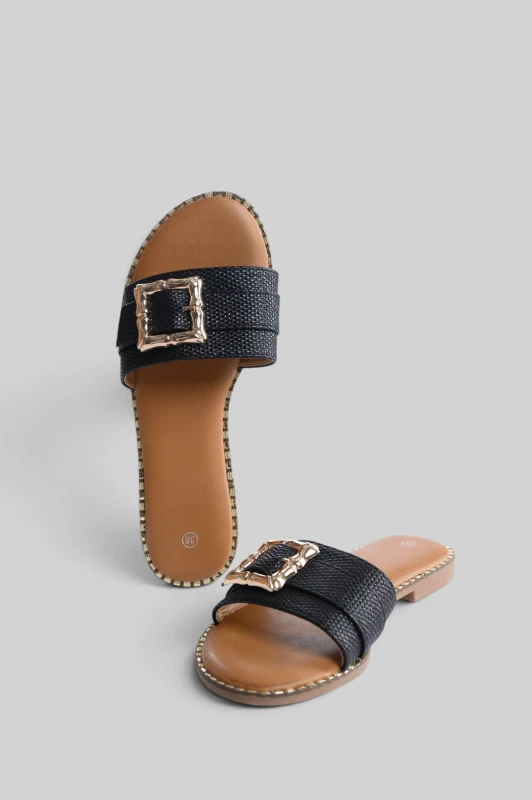 Elegant Slippers Gold Details 