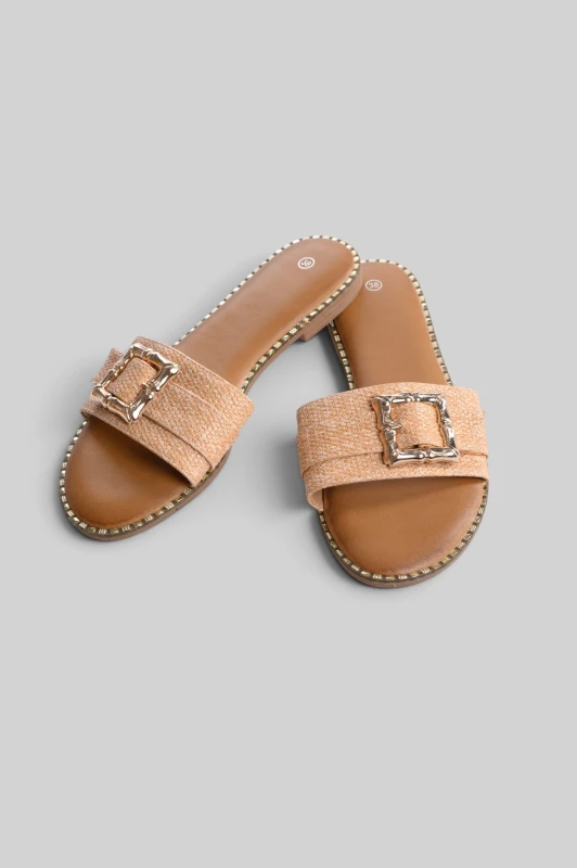 Elegant Slippers Gold Details 