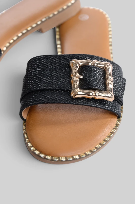 Elegant Slippers Gold Details 