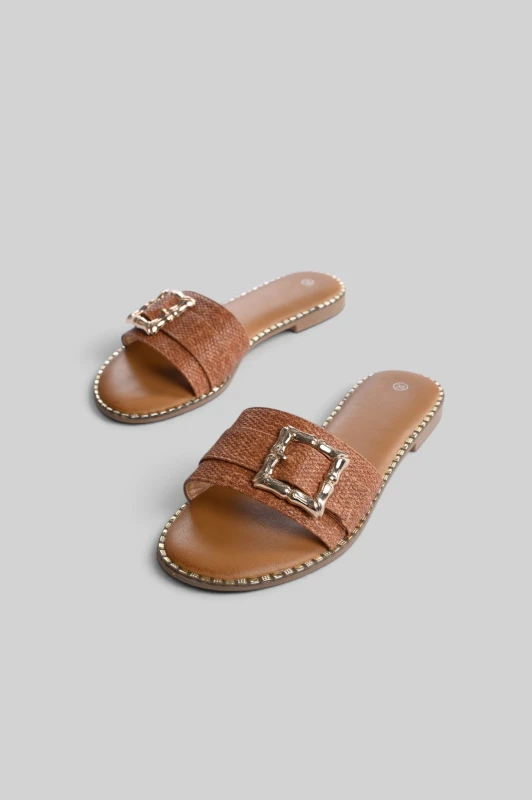 Elegant Slippers Gold Details 