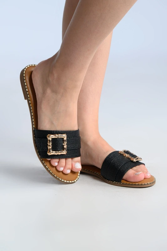 Παντόφλες Elegant Χρυσές Λεπτομέρειες