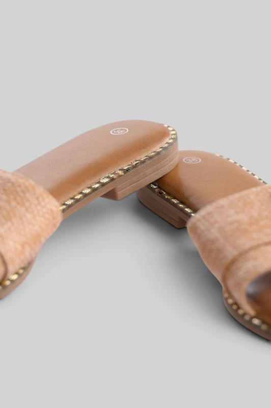 Elegant Slippers Gold Details 