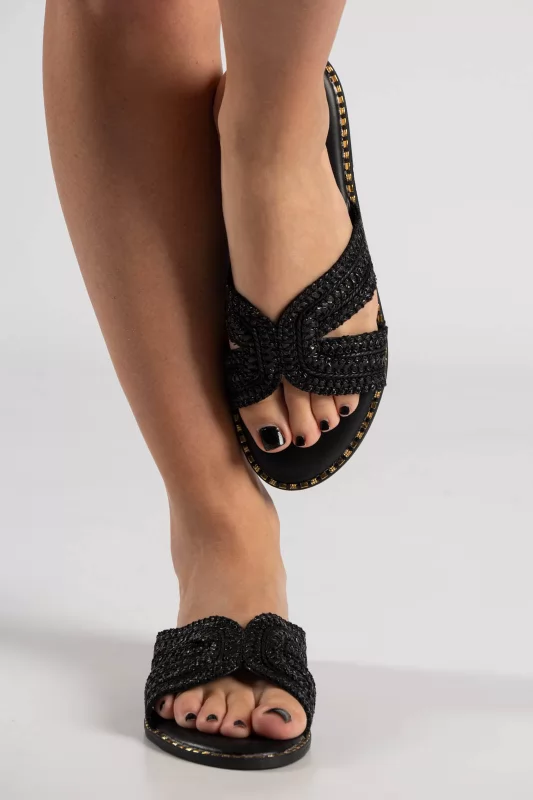 Slippers Flat Straw