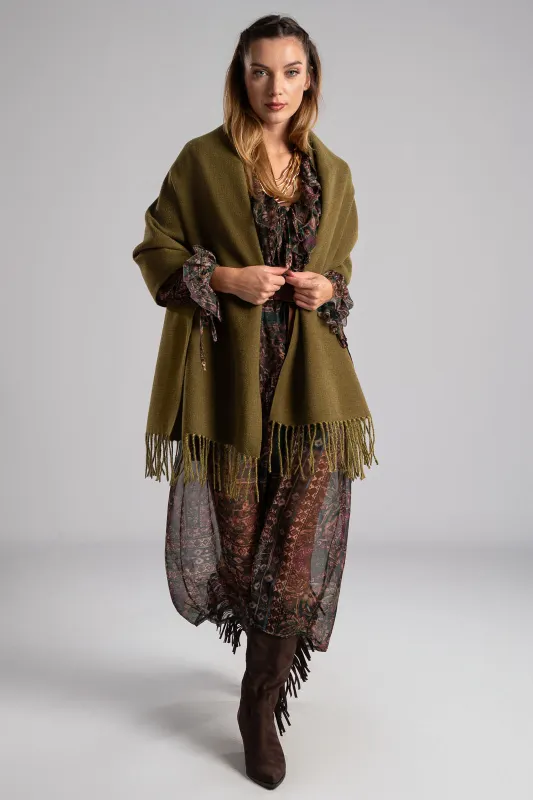 Pashmina Fringe Double-Sided
