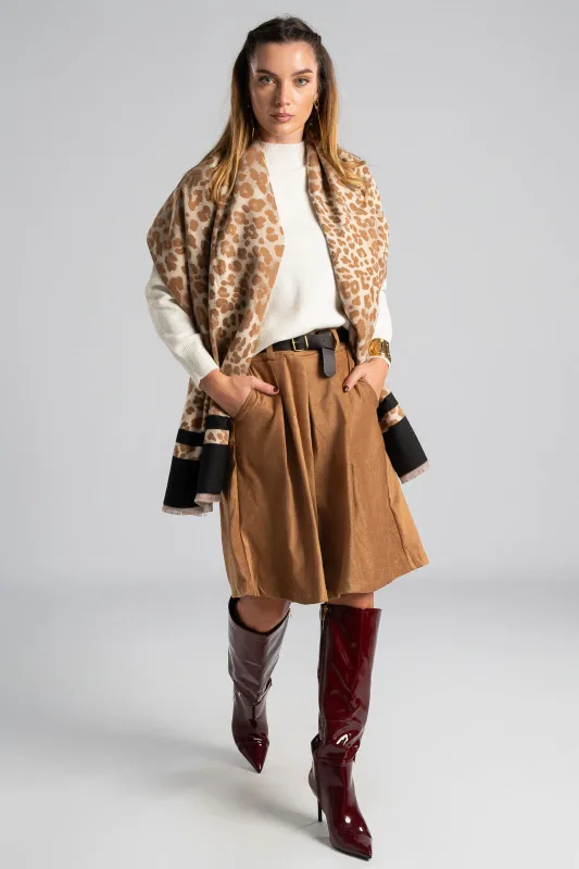 Πασμίνα Leopar Mini Κρόσια