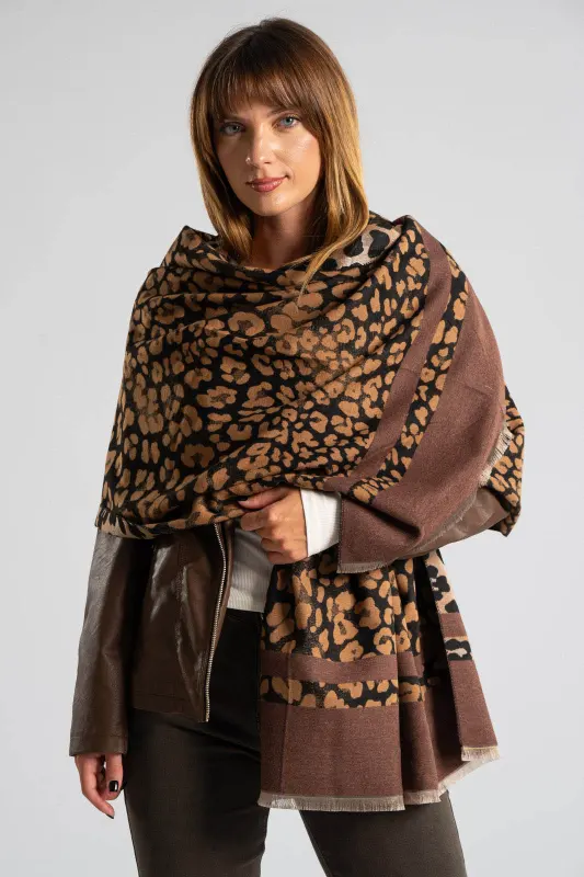 Πασμίνα Leopar Mini Κρόσια