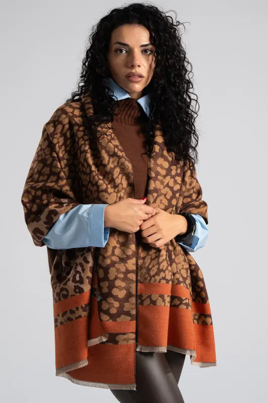 Πασμίνα Leopar Mini Κρόσια