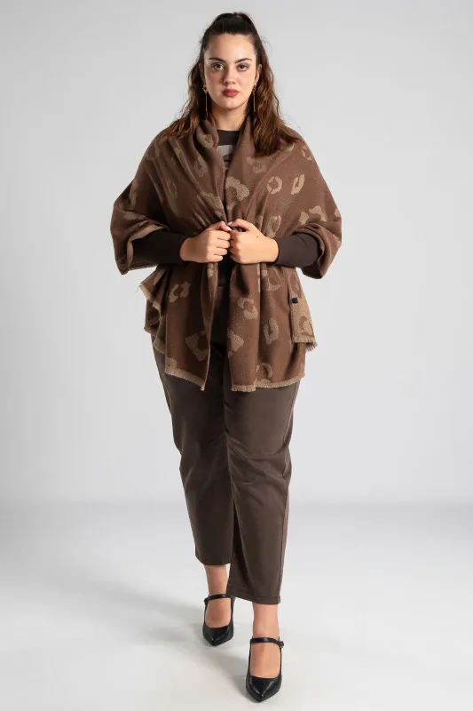 Πασμίνα Leopard Lurex