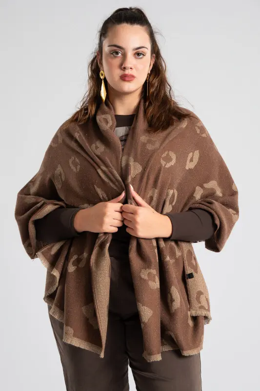 Πασμίνα Leopard Lurex