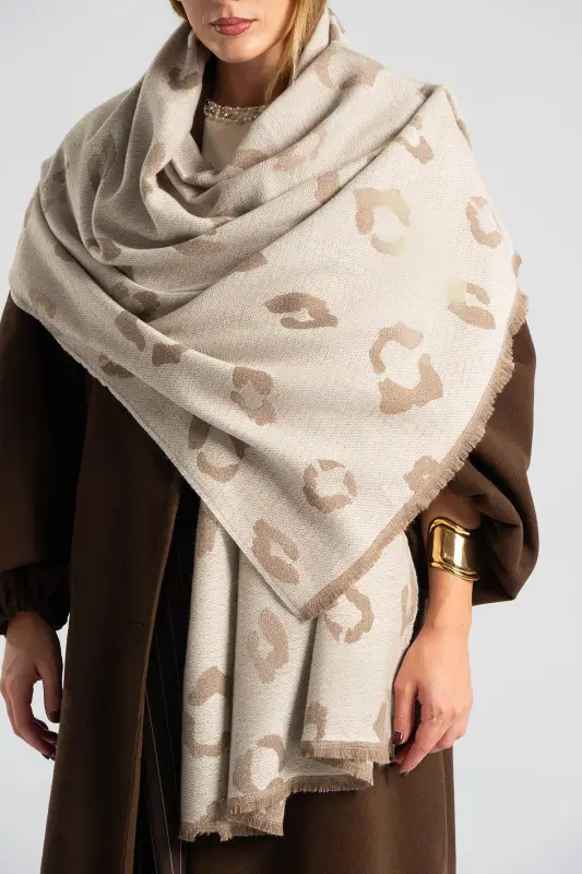 Πασμίνα Leopard Lurex