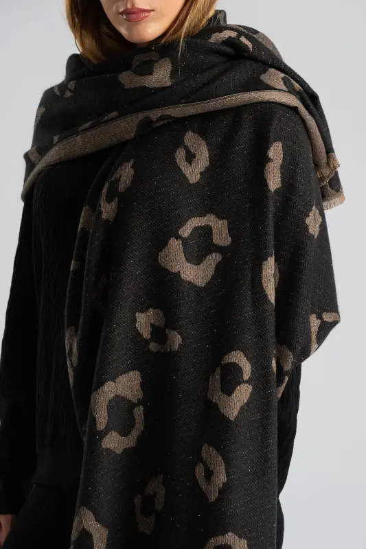 Πασμίνα Leopard Lurex