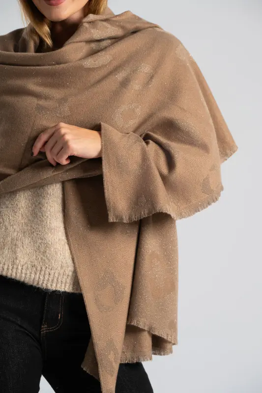 Πασμίνα Leopard Lurex