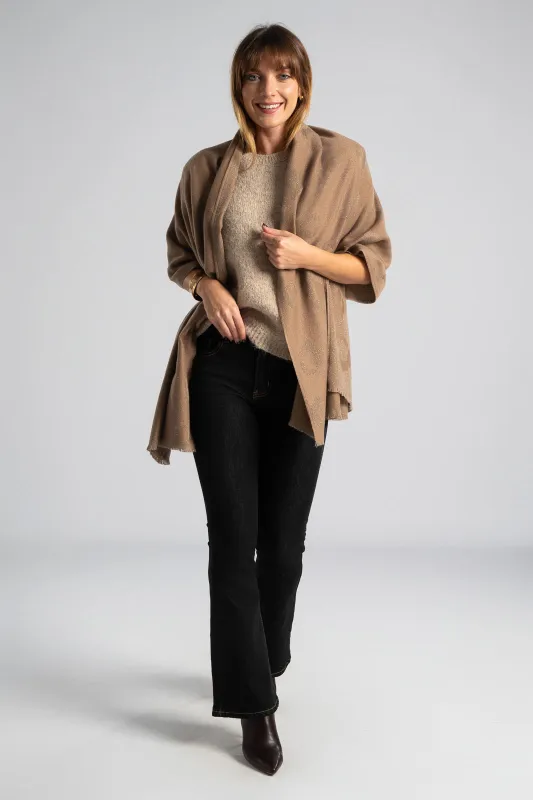 Πασμίνα Leopard Lurex