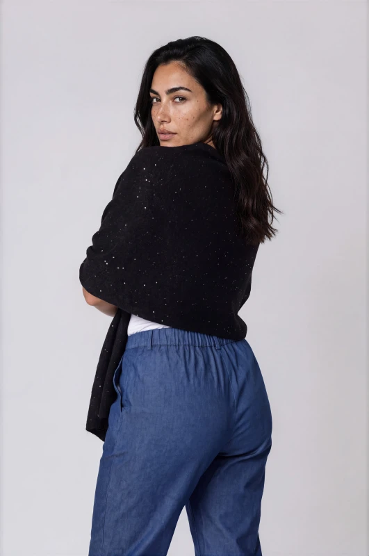 Pashmine With Subtle Sequins