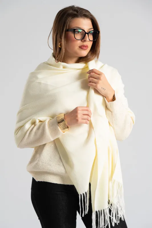 Pashmina Melange Fringes