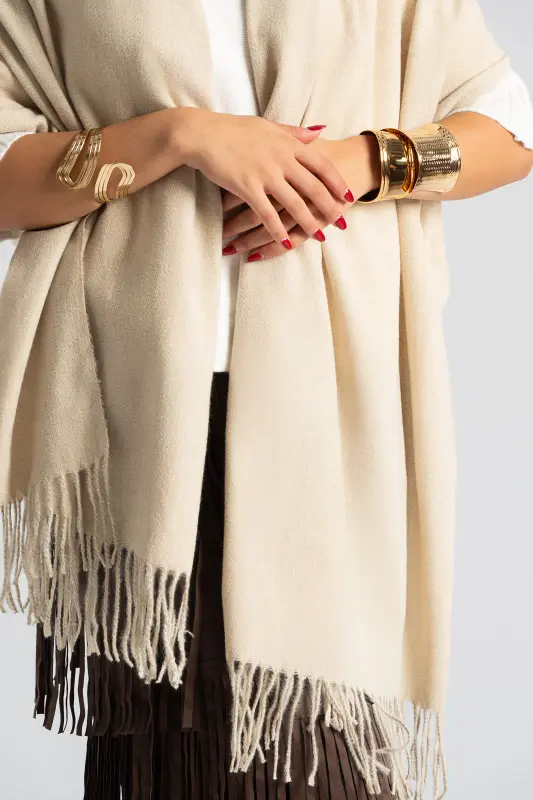 Pashmina Melange Fringes