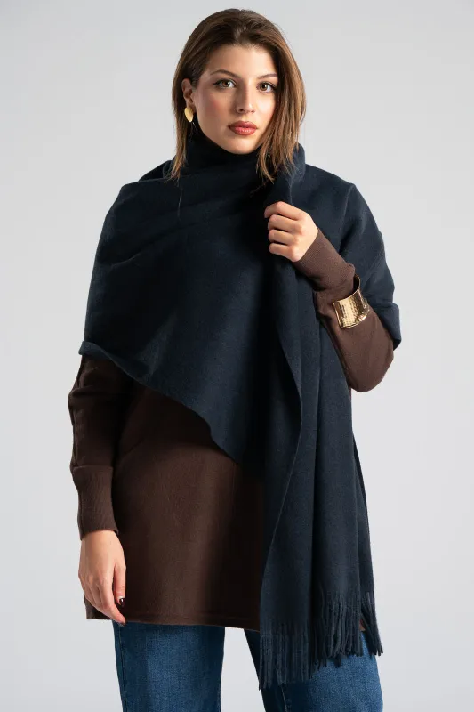 Pashmina Solid Color Fringe