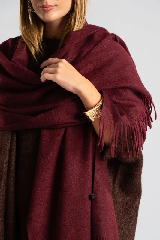 Pashmina Solid Color Fringe