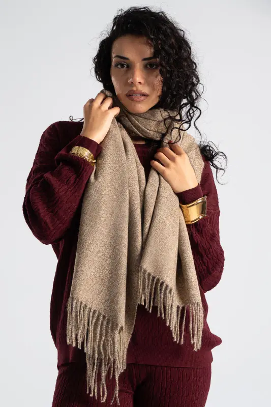 Pashmina Solid Color Fringe