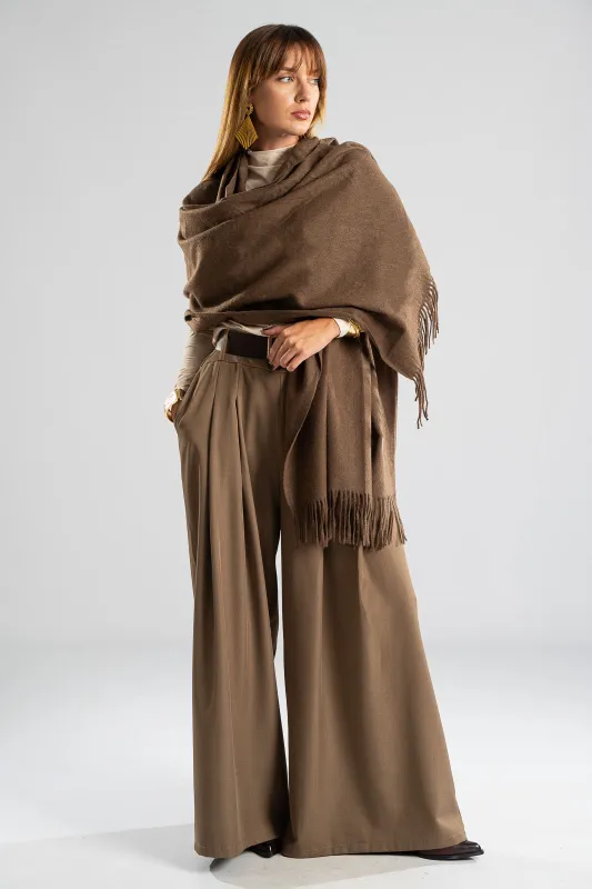 Pashmina Solid Color Fringe