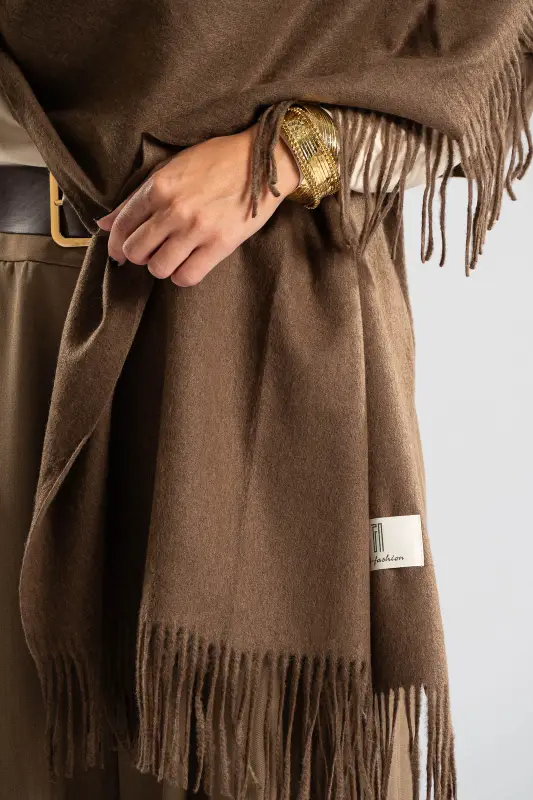 Pashmina Solid Color Fringe