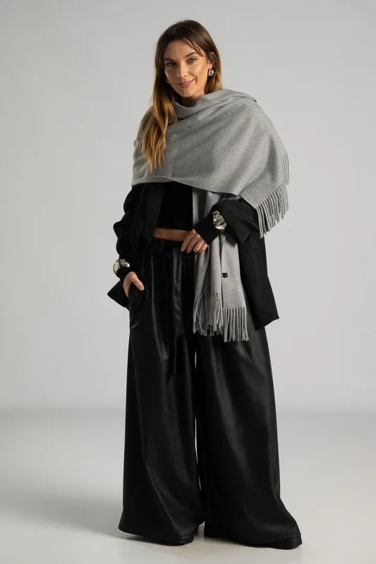 Pashmina Solid Color Fringe