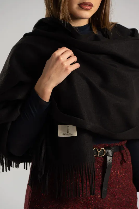 Pashmina Solid Color Fringe