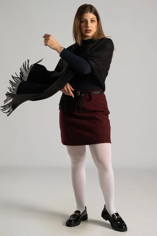 Pashmina Solid Color Fringe