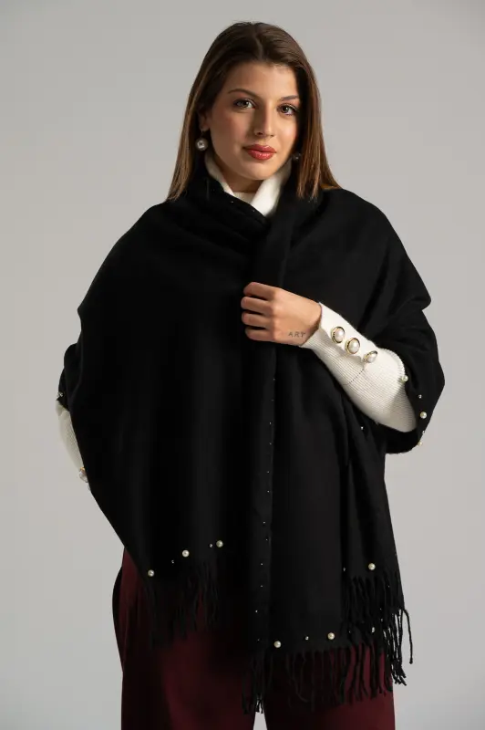 Πασμίνα Μονόχρωμη Πέρλα