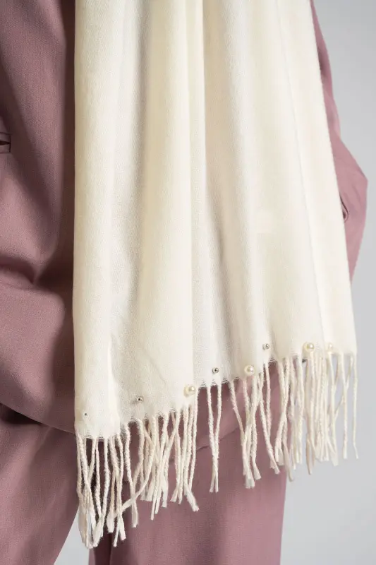 Pashmina Solid Color Pearl