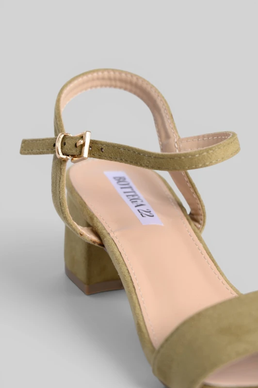 Sandals Suede Low-Heeled 