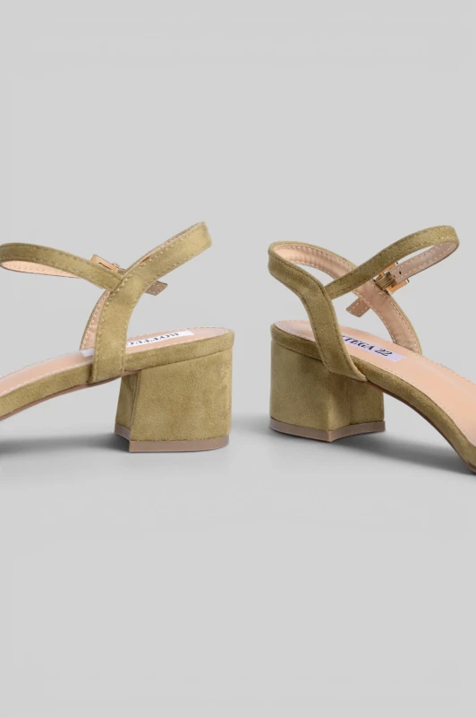 Sandals Suede Low-Heeled 