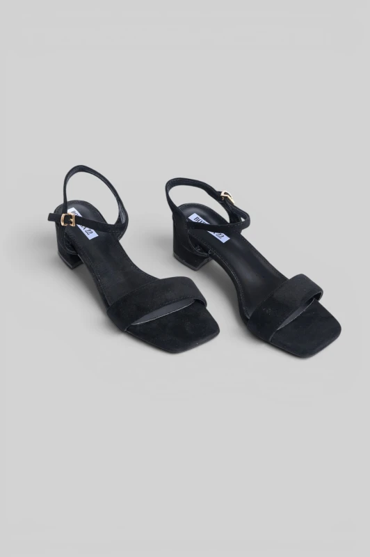 Sandals Suede Low-Heeled 
