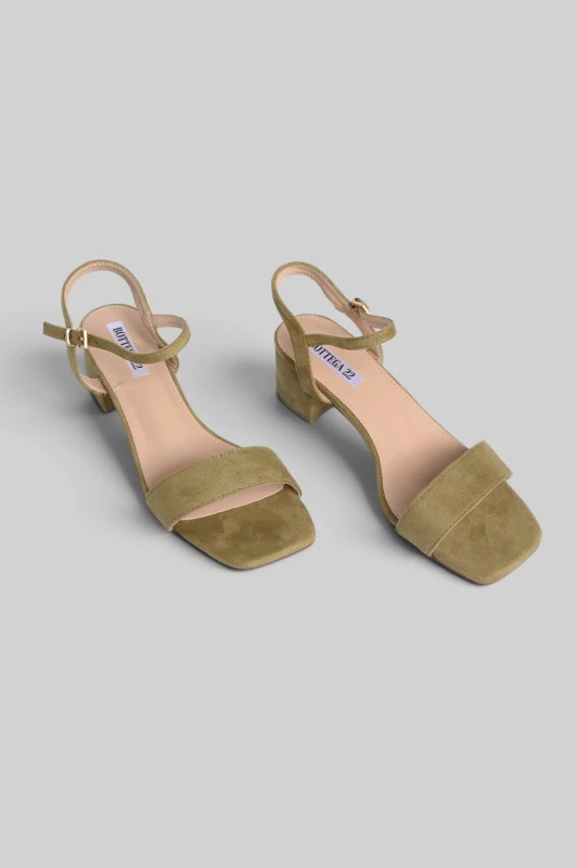 Sandals Suede Low-Heeled 