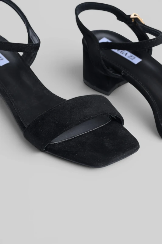 Sandals Suede Low-Heeled 