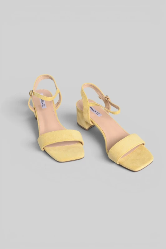 Sandals Suede Low-Heeled 