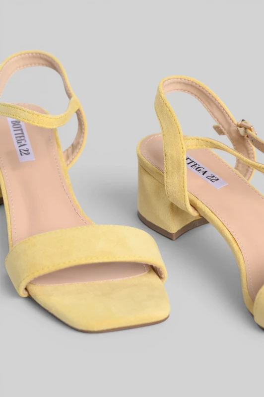 Sandals Suede Low-Heeled 