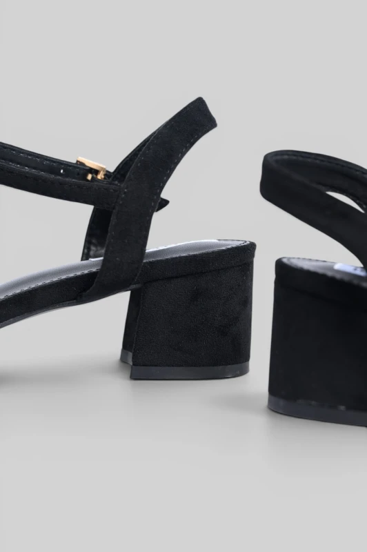 Sandals Suede Low-Heeled 